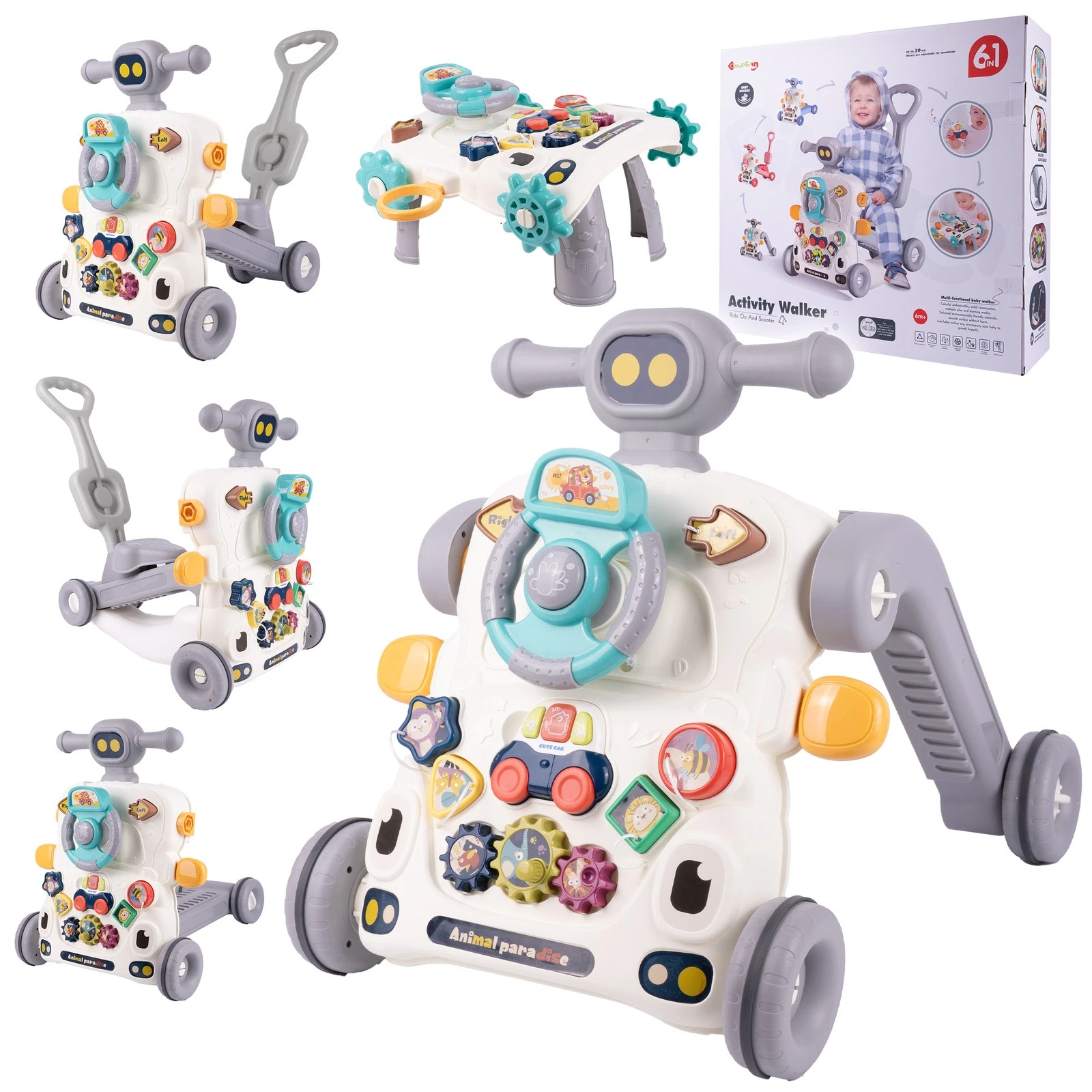 s-l1600 Trotteur Bébé Multifonction 6 en 1 Éducatif & Musical