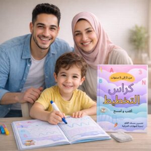 كتاب التخطيط المخصص باسم وصورة طفلك.. اكتب، امسح، وتعلم من جديد